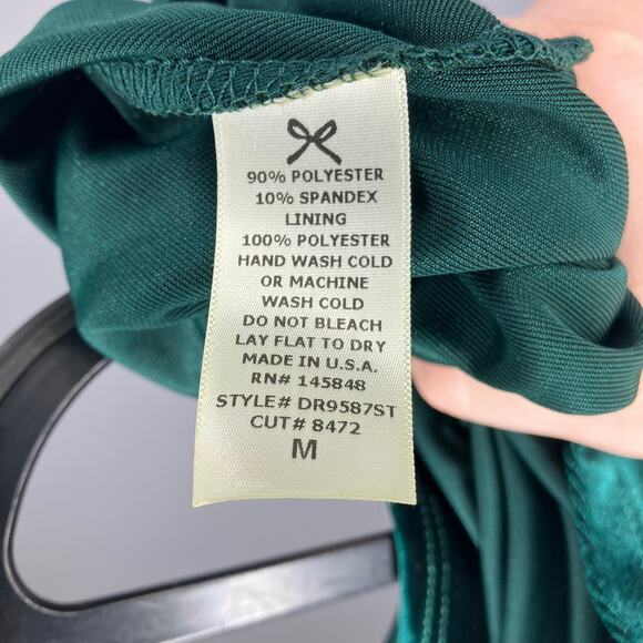 NWT FRENCH GREY Lennon Velvet Dress Dark Green Sleeveless Medium - Picture 5 of 5